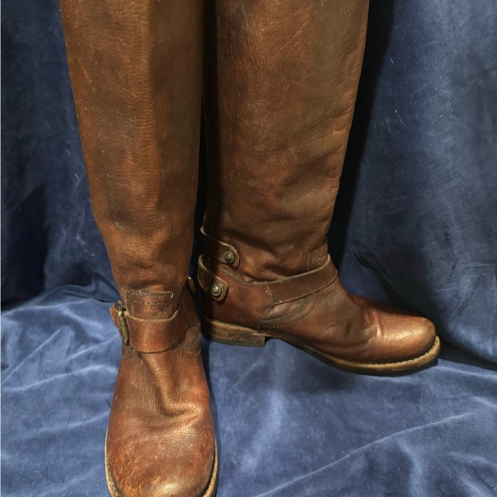 Vintage Frye Brown Leather Riding Boots